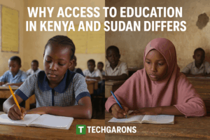 Comparison of access to education in Kenya and Sudan – classroom differences