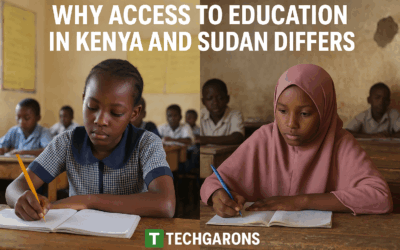 Comparison of access to education in Kenya and Sudan – classroom differences